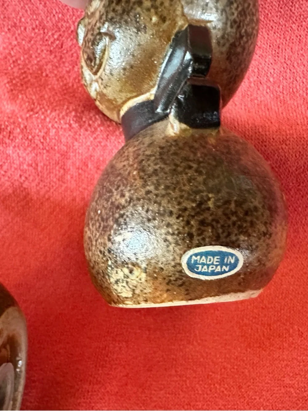 Ceramic Cat Salt & Pepper Shakers - Brown Made In Japan